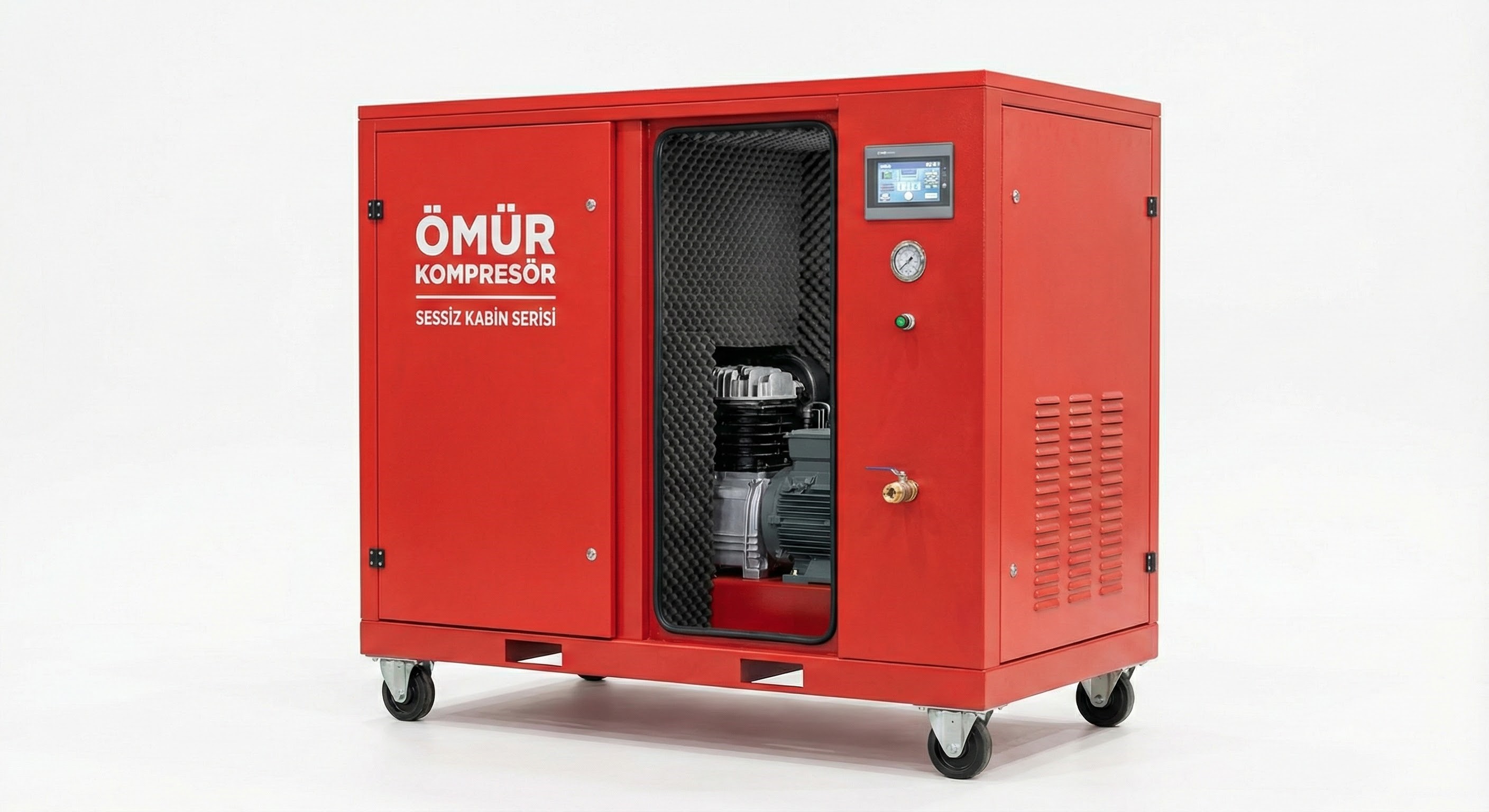Sessiz Kabinli Pistonlu Kompresör